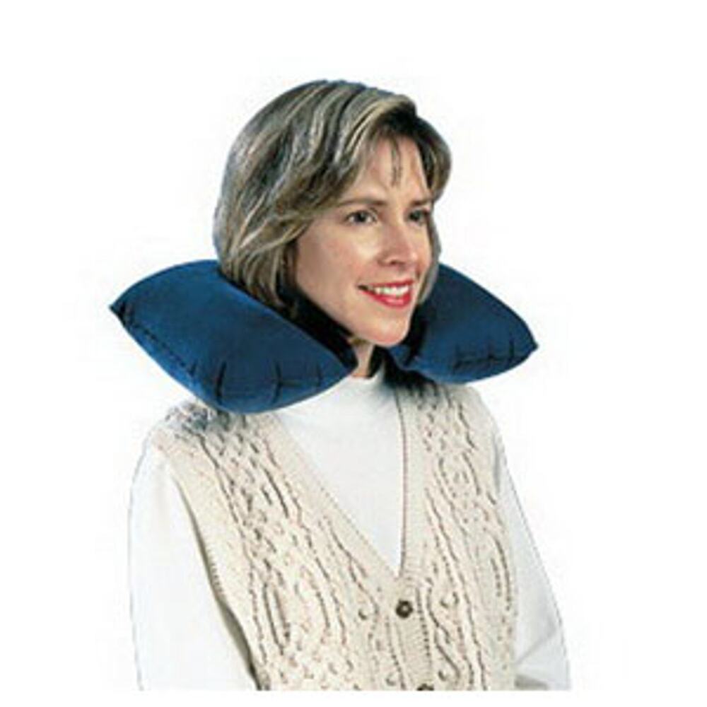 New!  2 for the price of 1 Carex Inflatable Neck Rest Pillow with Carrying Pouch